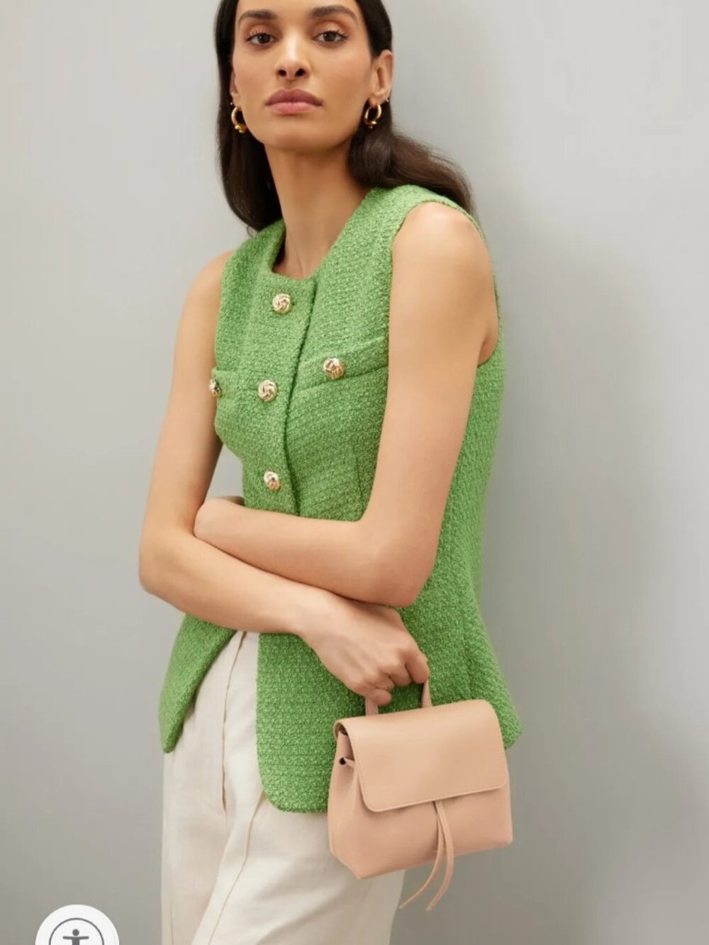 Mansur Gavriel Mini Soft Lady Bag 100% Leather MSRP $495